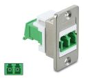 DELOCK Panel Mount LC Duplex Buchse zu LC Duplex Buchse