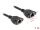 DELOCK Verlängerungskabel S/FTP RJ45 BU -> BU Cat6A 1.00m sw