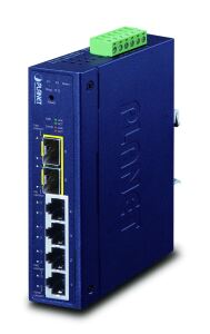 PLANET Industrial L2/L4 4-Port GE + 2-Port 1000X SFP