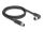 DELOCK M12 Kabel L-kodiert 4 Pin St zu Bu rechts gew. 1m sw