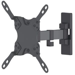 Manhattan Universal TV-Wandhalterung, neig- und schwenkbar, Ein Schwenkarm, geeignet für Bildschirme von 13" bis 42"* und bis zu 20 kg, Wandabstand 60 bis 190 mm, schwarz
