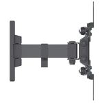 Manhattan Universal TV-Wandhalterung, neig- und schwenkbar, Ein Schwenkarm, geeignet für Bildschirme von 13" bis 42"* und bis zu 20 kg, Wandabstand 60 bis 190 mm, schwarz