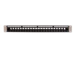 DELOCK 19"Keystone Patchpanel 24Port Schwarz