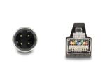 DELOCK M12 Kabel D-kodiert 4 Pin St. zu RJ45 St. PUR(TPU) 1m
