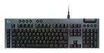 Logitech G915 X, schwarz, LEDs RGB, GL TACTILE, USB, DE