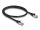DeLOCK RJ45 Netzwerkkabel Cat.6A S/FTP PUR Outdoor 0,5 m schwarz