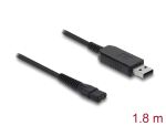DeLOCK USB Ladekabel 3,5 V für Elektrorasierer kompatibel mit Wahl Color Pro 9649 - Rasierer Ladegerät Ersatzkabel 1,8 m