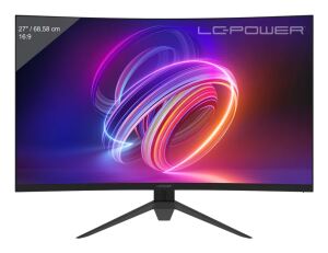 LC-Power LC-M27FC-V1, 27" Curved, 180 Computerbildschirm 68,6 cm (27") 1920 x 1080 Pixel Full HD LCD Schwarz, Rot