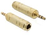 DeLOCK 65360 Kabeladapter 3.5 mm 6.35 mm Gold