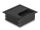 DeLOCK Kabeldurchführung für Tischeinbau mit Bürste 80 x 80 x 28 mm schwarz