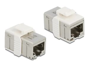 DELOCK Adapter RJ45 Buchse zu Buchse kompakt Cat.6A Metall