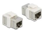 DELOCK Adapter RJ45 Buchse zu Buchse kompakt Cat.6A Metall
