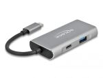 DELOCK HUB USB 3.2Gen2 Typ-C 3xTyp-A Bu 1xTyp-C Bu extern