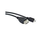Lanberg OEM-0006 USB Kabel USB 2.0 0,15 m USB A Micro-USB...