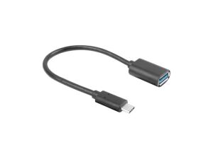 Lanberg AD-UC-UA-04 USB Kabel USB 3.2 Gen 1 (3.1 Gen 1) 0,15 m USB A USB C 5 Gbit/s Schwarz