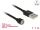 Delock Magnetisches USB Daten- und Ladekabel schwarz 1,1 m