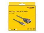 DeLOCK Adapter USB 2.0 Typ-A zu 1 x Seriell RS-232 D-Sub...