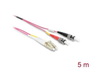 DELOCK Kabel LWL LC > ST Multimode OM4 5m