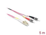 DELOCK Kabel LWL LC > ST Multimode OM4 5m