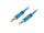 Lanberg CA-MJMJ-10CU-0010-BL Audio-Kabel 1 m 3.5mm Blau
