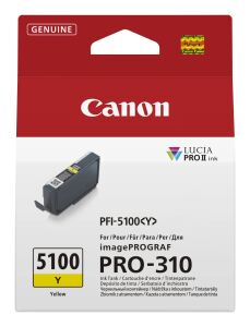 Canon PFI-5100 Y Druckerpatrone 1 Stück(e) Original Gelb