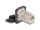 DeLOCK D-Typ RJ45 Einbaubuchse / Kupplung Cat.6A STP mit Schutzkappe IP66 staub- und wasserdicht