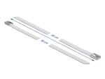 DELOCK Edelstahlkabelbinder L 500 x B 7,9 mm weiß 10 Stück
