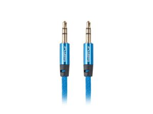 Lanberg CA-MJMJ-10CU-0020-BL Audio-Kabel 2 m 3.5mm Blau