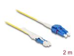 DeLOCK LWL Kabel CS Stecker zu LC Duplex UPC Singlemode G657A2 / OS2 Uniboot 2 m