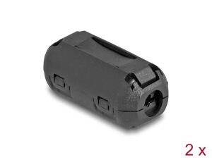 DELOCK Ferritkern/Ferritring für Rundkabel 5mm 2 Stück