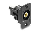 DELOCK Panel Mount Cinch Bu.zu Cinch Bu.gelb / schwarz