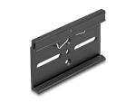 DELOCK Aluminium Montageclip für Hutschiene 80x47,8mm schw.
