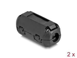 DELOCK Ferritkern/Ferritring für Rundkabel 3,5mm 2 Stück