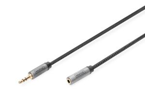 DIGITUS Audio Verlängerung 3,5mm Klinke SteckerBuchse 1,8M