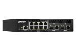 QNAP QSW-M2108R-2C Netzwerk-Switch Managed L2 2.5G Ethernet (100/1000/2500) Power over Ethernet (PoE) Schwarz