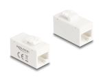 DELOCK Keystone Modul RJ45 BU/RJ45 BU Cat.6A UTP weiß