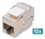 Digitus CAT 6A Kompakt-Keystone Modul, geschirmt,...