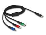 DeLOCK USB Ladekabel 3 in 1 USB Type-C™ zu...