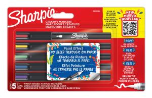 Sharpie 2201182 Marker 5 Stück(e) Pinselspitze Blau, Grün, Rot, Violett, Gelb