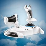 Thrustmaster T.Flight Hotas One Microsoft Flight Simulator Edition Schwarz, Weiß USB Joystick + Motorsteuerungshebel Analog / Digital PC, Xbox One, Xbox One S, Xbox One X