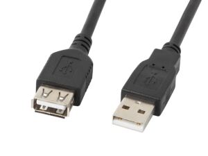 Lanberg CA-USBE-10CC-0007-BK USB Kabel USB 2.0 0,7 m USB A 0,48 Gbit/s Schwarz