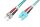 Digitus LWL Multimode OM 3 Patchkabel, ST / SC