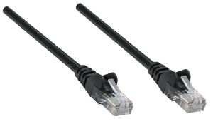 Intellinet Netzwerkkabel, Cat5e, SF/UTP, CCA, Cat5e-kompatibel, RJ45-Stecker/RJ45-Stecker, 1,5 m, schwarz