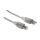 Manhattan Hi-Speed USB B Anschlusskabel, USB 2.0, Typ A Stecker - Typ B Stecker, 480 Mbps, 5 m, Silber