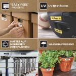 DYMO Original D1-Etikettenband | schwarz auf rot | 19 mm x 7 m | selbstklebendes Schriftband | für LabelManager-Beschriftungsgerät