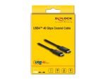 DELOCK USB 40 Gbps Kabel koaxial 0,8 m