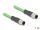 DELOCK M12 Kabel D-kodiert 4 Pin St. zu St. PUR (TPU) 1 m