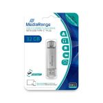 MediaRange MR936 USB-Stick 32 GB USB Type-A / USB Type-C...