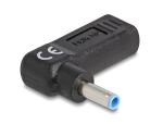DeLOCK Adapter für Notebook Ladekabel USB Type-C Buchse zu HP 4,5 x 3,0 mm Stecker 90° gewinkelt
