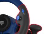 GENESIS Seaborg 350 Schwarz, Blau USB Lenkrad + Pedale Nintendo Switch, PC, PlayStation 4, Playstation 3, Xbox 360, Xbox One, Xbox Series S, Xbox Series X